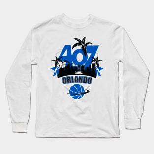 407 Orlando Basketball Color Long Sleeve T-Shirt